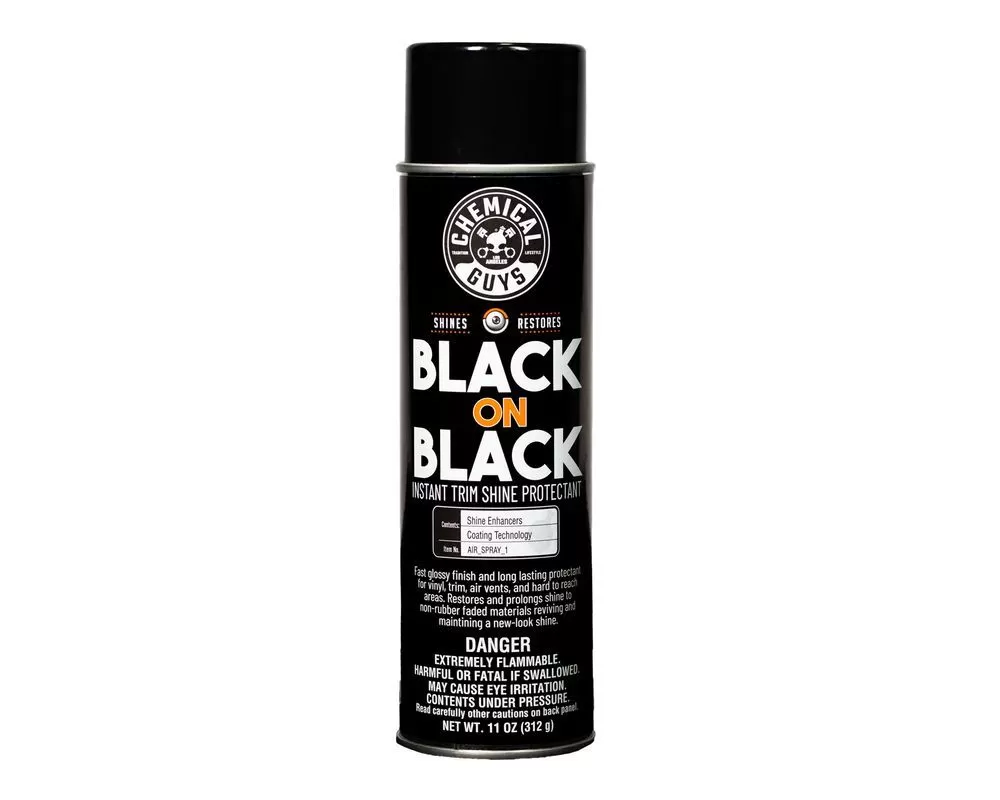 Chemical Guys 11oz Black on Black Instant Trim Shine Spray Dressing - AIR_SPRAY_1