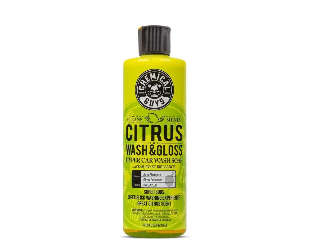 Chemical Guys 16oz Citrus Wash and Gloss Concentrated Car Wash - CWS_301_16