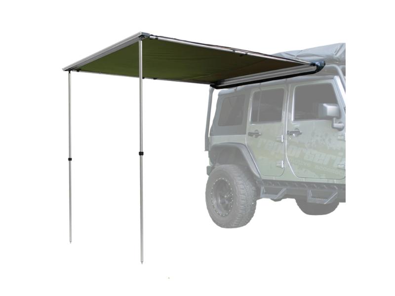 Offgrid Olive Drab Polyester 6.5ft x 8.2ft Pull-Out Roof Top Awning - 100000-000400