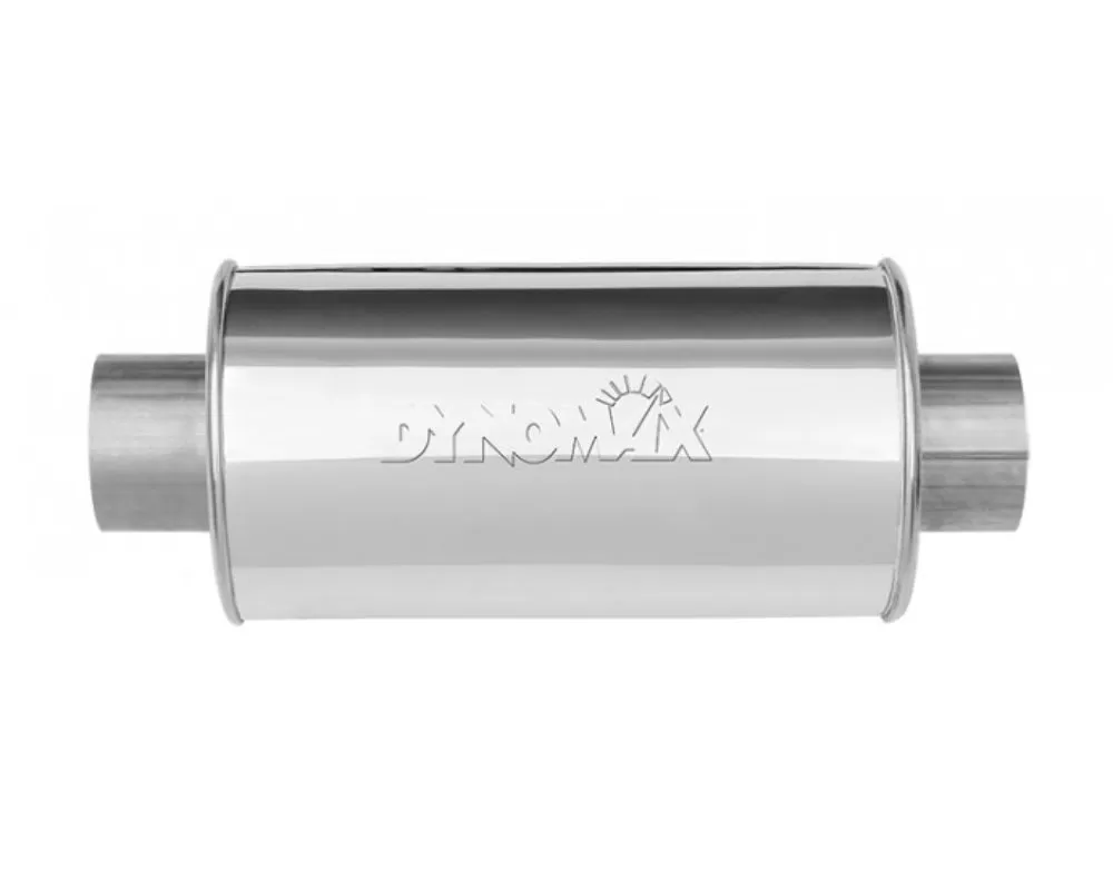 Dynomax 12" Body Length 3" Inlet/Outlet Stainless Steel Ultra-Flo Muffler - 17267