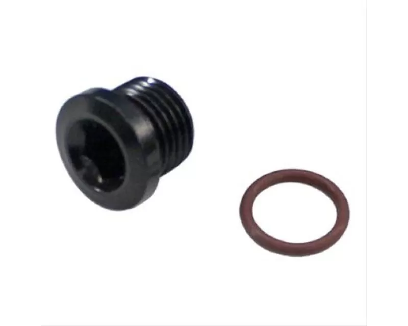 Fragola -10AN (7/8-14) Socket Hex Port Plug - Black - 481310-BL