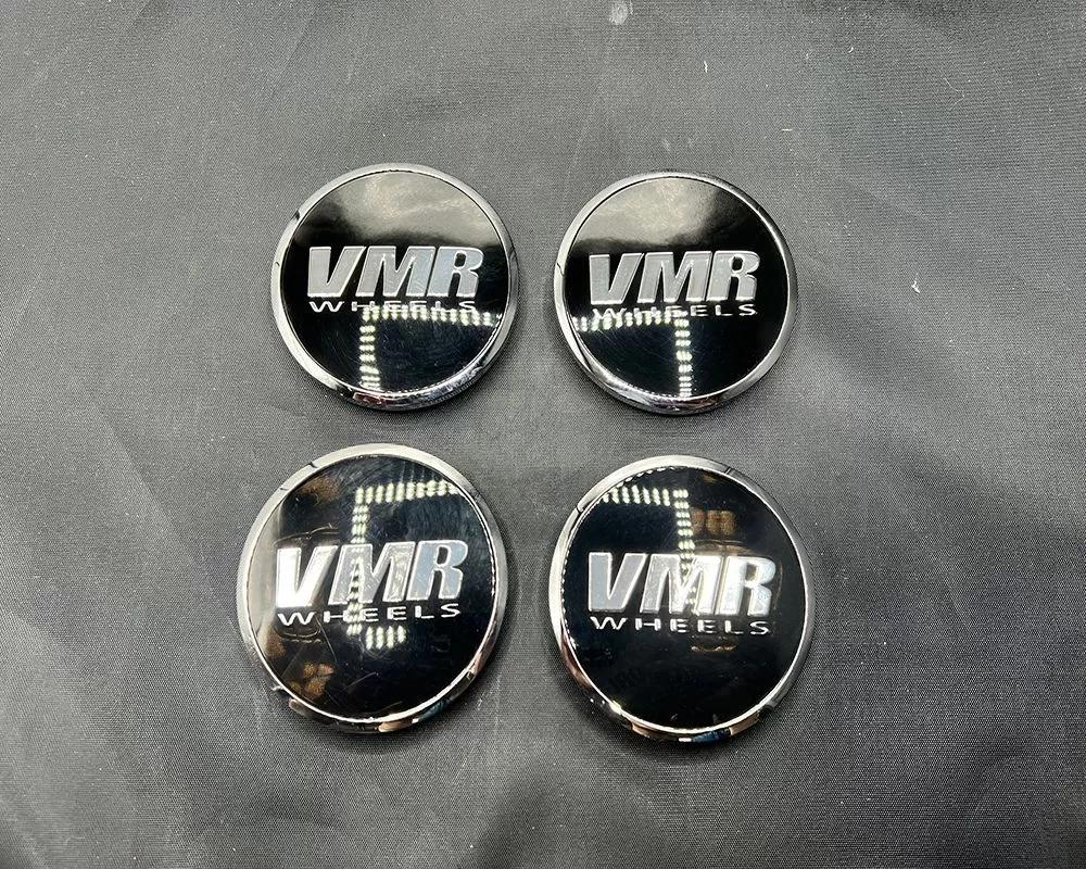 VMR Forged Black/Chrome Center Caps Set of 4 CLEARANCE - V20203
