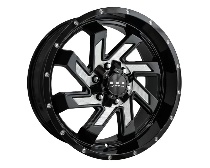HD Off-Road SAW Wheel 20x9 6x135|6x139.7 0mm Gloss Black Milled Face - SA2090660MF