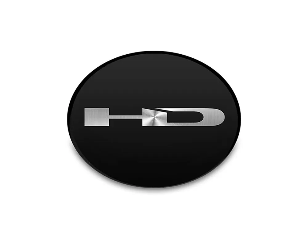 HD Golf Black Flat Profile Center Cap Logo (44.5mm) - HD-MBK