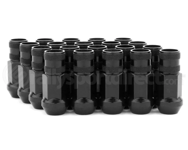 Gorilla Forged Steel Racing Lug Nuts Black Chrome Open Ended 12x1.25 CLEARANCE - 45028BC-20