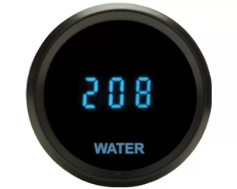 Dakota Digital 2-1/16 Water Temperature Black Blue - SLX-04-1-K