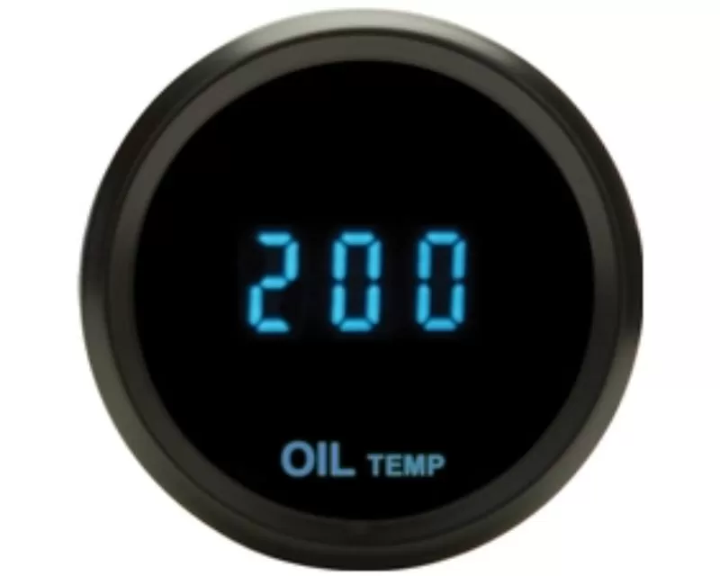 Dakota Digital 2-1/16 Oil Temperature Black Blue - SLX-07-3-K
