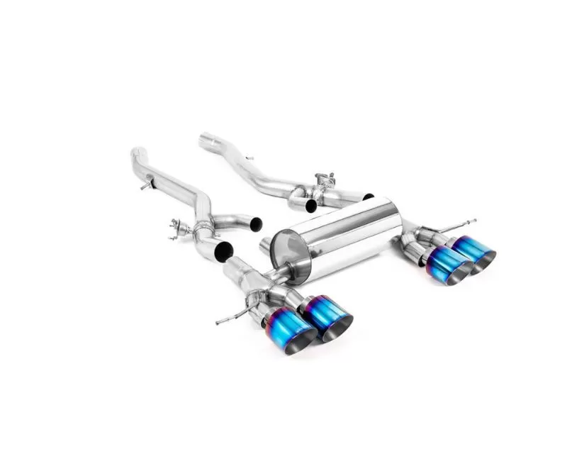 Milltek Center Resonator Back System with GT-115 Burnt Titanium Tips BMW 2 Series G87 M2 Coupe S58 NAS Non-OPF | OPF | GPF Models 2023+ - SSXBM1279