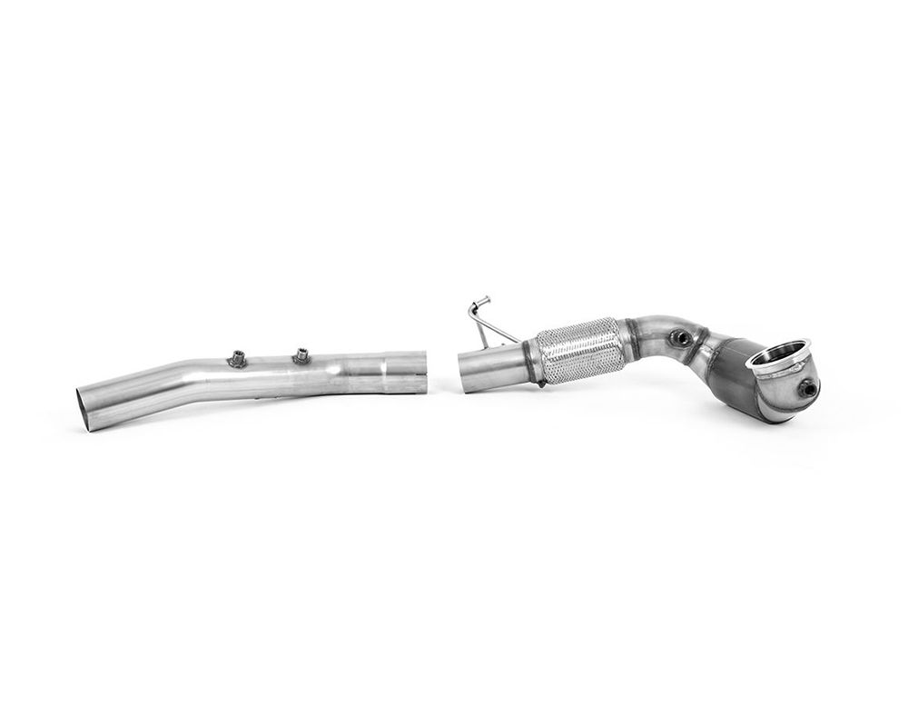 Milltek Large Bore Downpipe w/ Hi-Flow Sports Catalyst 3.7 Inch ID Turbo Outlet Seat | Skoda | Volkswagen 2020+ - SSXVW639