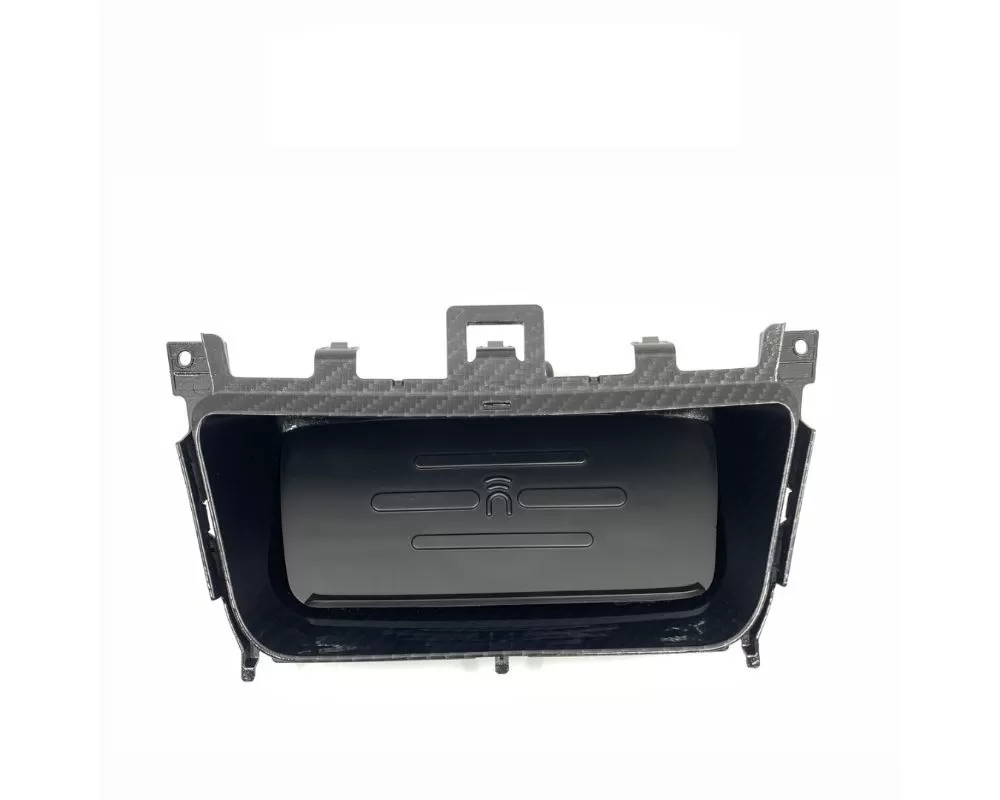 Induktiv Black Wireless Device Charging Unit w/ Carbon Fiber Storage Tray BMW E8X 1 Series 2004-2013 - IDKBMWE8XWTCF1