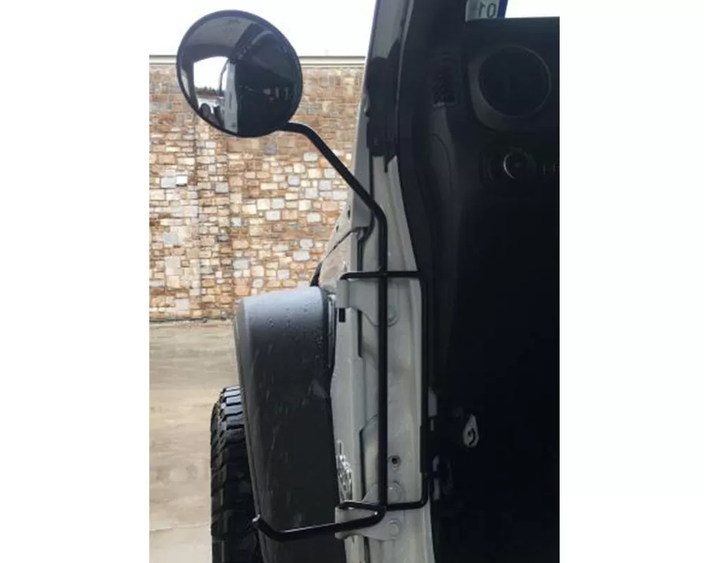 KikBax Offroad 2 Door Foot Pegs with Mirrors Jeep JL | JLU | JT 2018-2021 - KL59001