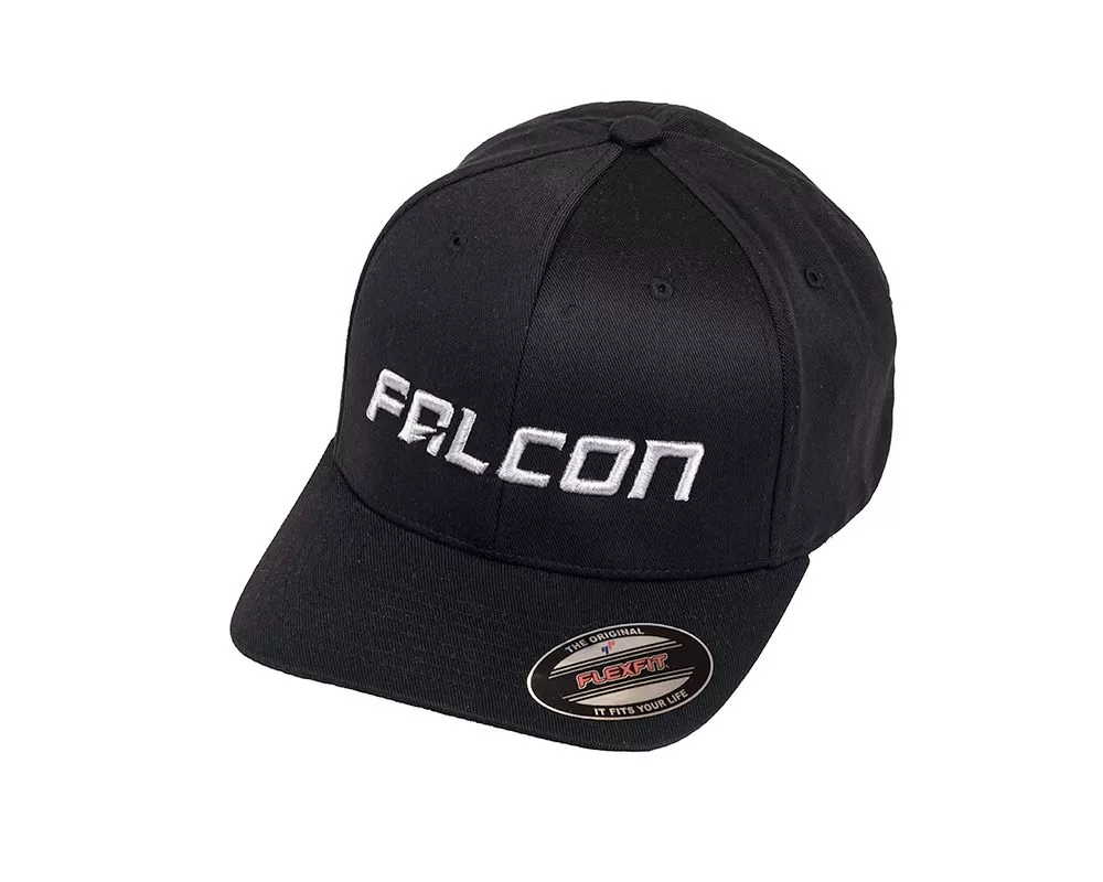 Falcon Shocks FlexFit Curved Visor Hat Black/Silver - Small/Medium - 93-03-02-001