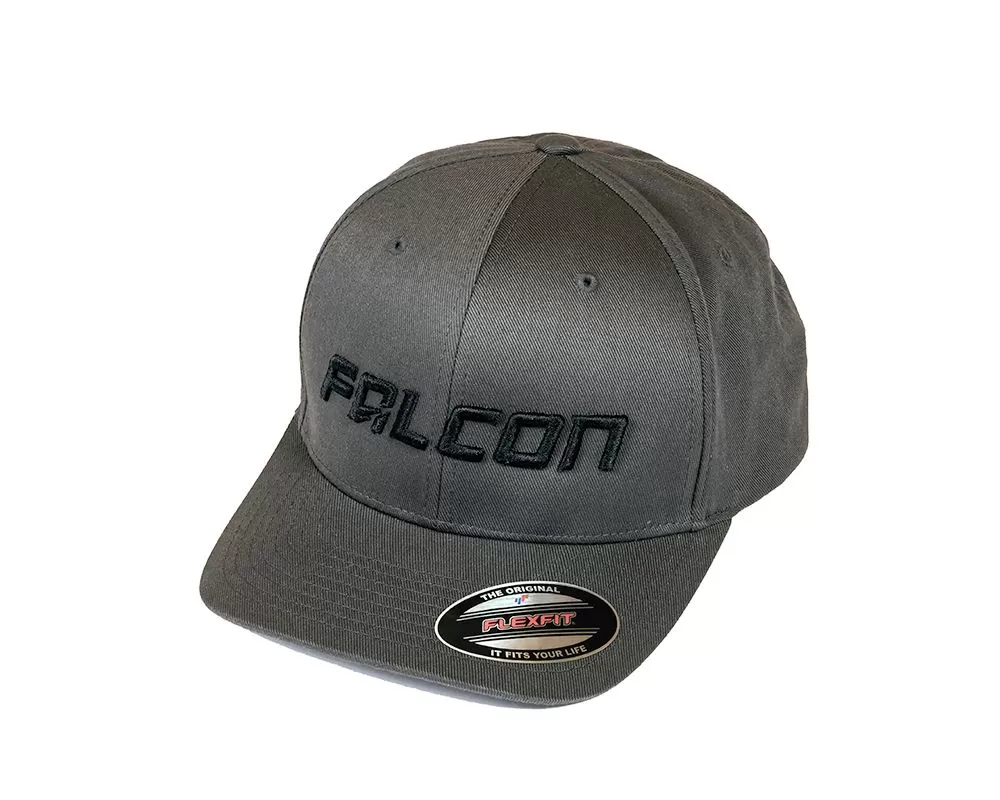 Falcon Shocks FlexFit Curved Visor Hat Dark Grey/Black - Large/XLarge - 93-03-04-002