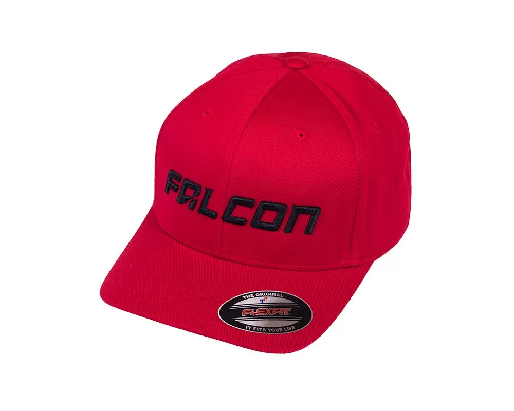 Falcon Shocks FlexFit Curved Visor Hat Red/Black - Small/Medium - 93-03-02-003
