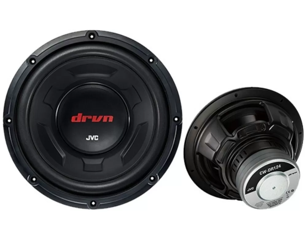 JVC 12" DRVN series Subwoofers 1800 watts power (350 watts RMS) w/ A2 Warranty - CW-DR124