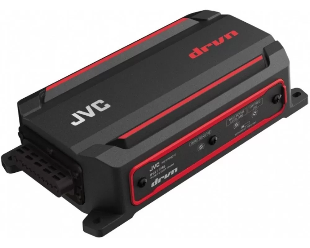 JVC Compact Mono Digital Amplifier for Compact Car, Marine, UTV and Motorcycle w/ A2 Warranty - KS-DR2001D