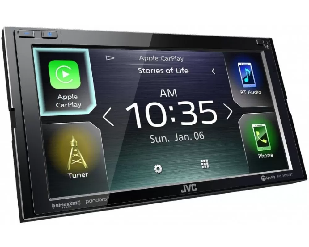 JVC 6.8" Clear Resistive Touch Monitor Digital Media Receiver w/ A2 Warranty - KW-M750BT