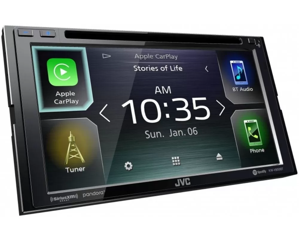 JVC 6.8" Clear Resistive Touch Monitor Multimedia Receiver w/ A2 Warranty - KW-V850BT