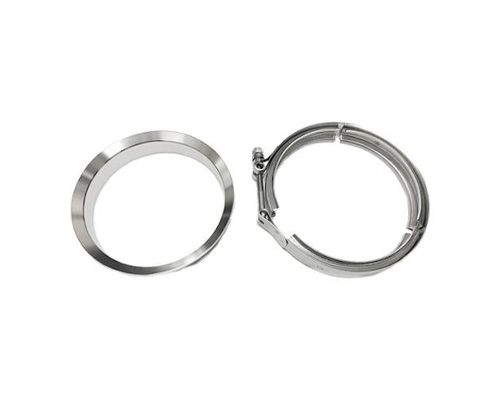 ATP Turbo 5" Marmon Stainless Downpipe Flange and Clamp Borg Warner T6 DIV HSG S400 Series S SX SX-E S400 SXE - CLC-CLA-268