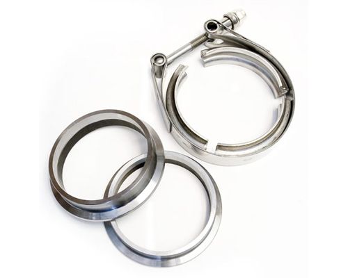 ATP Turbo 2.75" Stainless V-Band Flange and Clamp Set - Male/Female - ATP-FLS-358