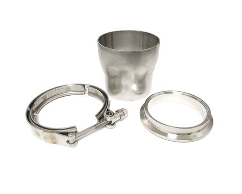 ATP Turbo Clamp Set, Includes 3" to 3.5" transition, 3" stainless v-band flange and clamp - CLC-CLA-275