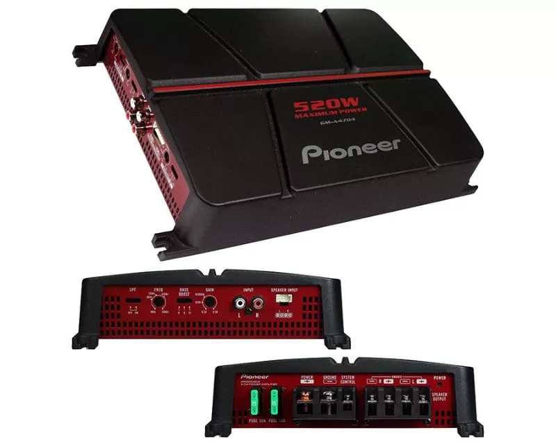 Pioneer 520W Max 4 Channel Amplifier - GMA4704