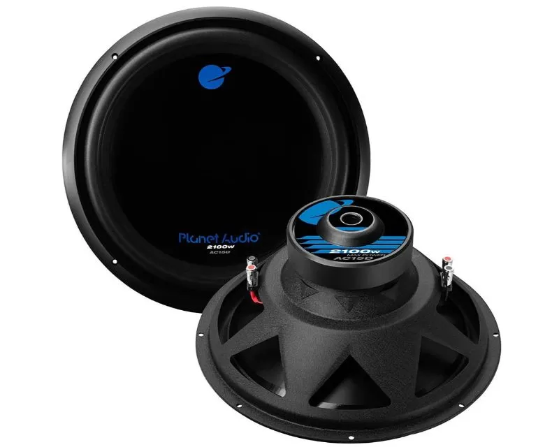Planet Audio Anarchy 15" Woofer Dual 4 OHM Voice Coil Black Poly Injection Cone - AC15D