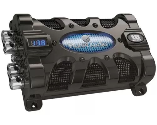 Planet Audio 10 Farad Capacitor With Digital Voltage Display Blue Illumination - PC10F