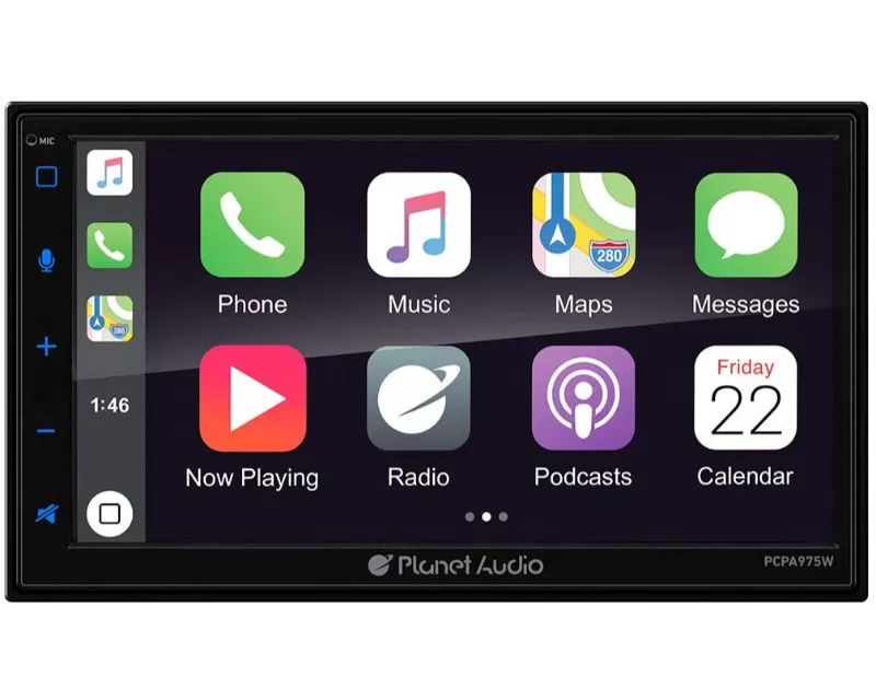 Planet Audio D.Din 6.75" Mechless Apple Car Play/Android Auto/Am/Fm/Usb/Aux/Bluetooth - PCPA975W