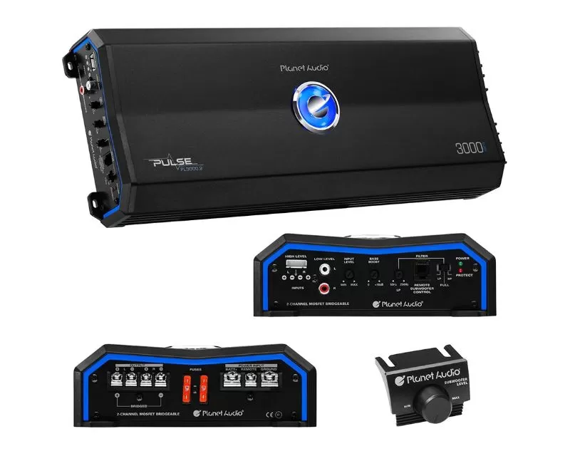 Planet Audio Pulse Series 2 Channel Amplifier 3000W Max - PL30002