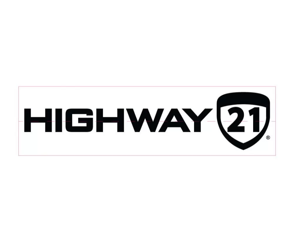 Highway 21 6"x1.42" Full Logo Sticker 50pcs. - 489-9003