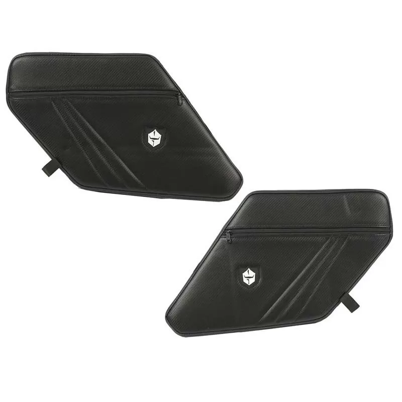 Pro Armor Black Traditional Rear Door Knee Pads with Storage - P144Y327BL