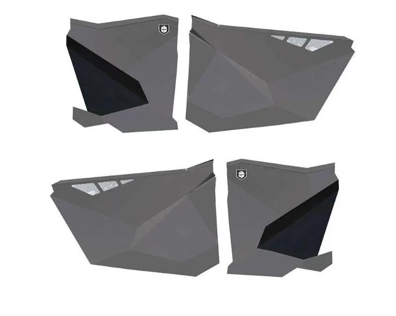 Pro Armor Titanium Metallic Doors For Polaris RZR Pro XP 4 2020 - P1910D003TM