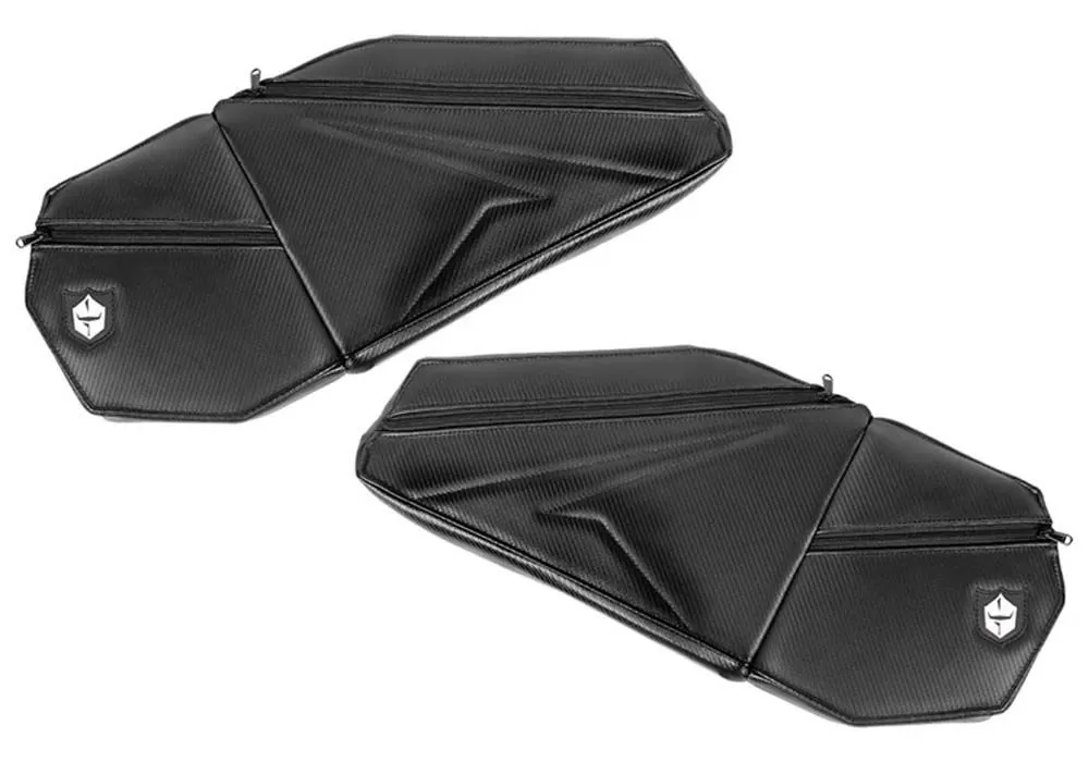 Pro Armor Black Front Door Knee Pads with Storage For Polaris RZR Pro XP|Pro XP 4 2020 - P199Y320BL
