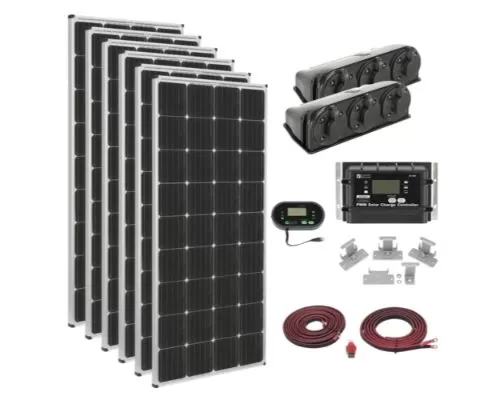 Zamp Solar 1020-Watt Roof Mount Solar Panel Kit - KIT1014