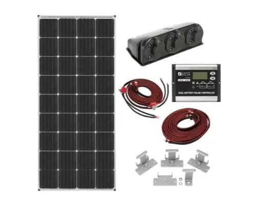 Zamp Solar 170-Watt Dual Battery Bank Roof Mount Solar Panel Kit - KIT2015