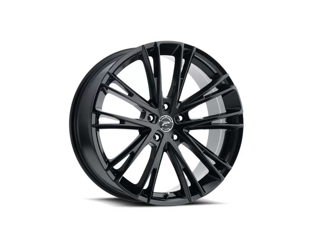 Platinum Wheels 458 Prophecy Wheel 17x8 5x108 40mm Gloss Black w/Clear Coat - 458-7831BK+40