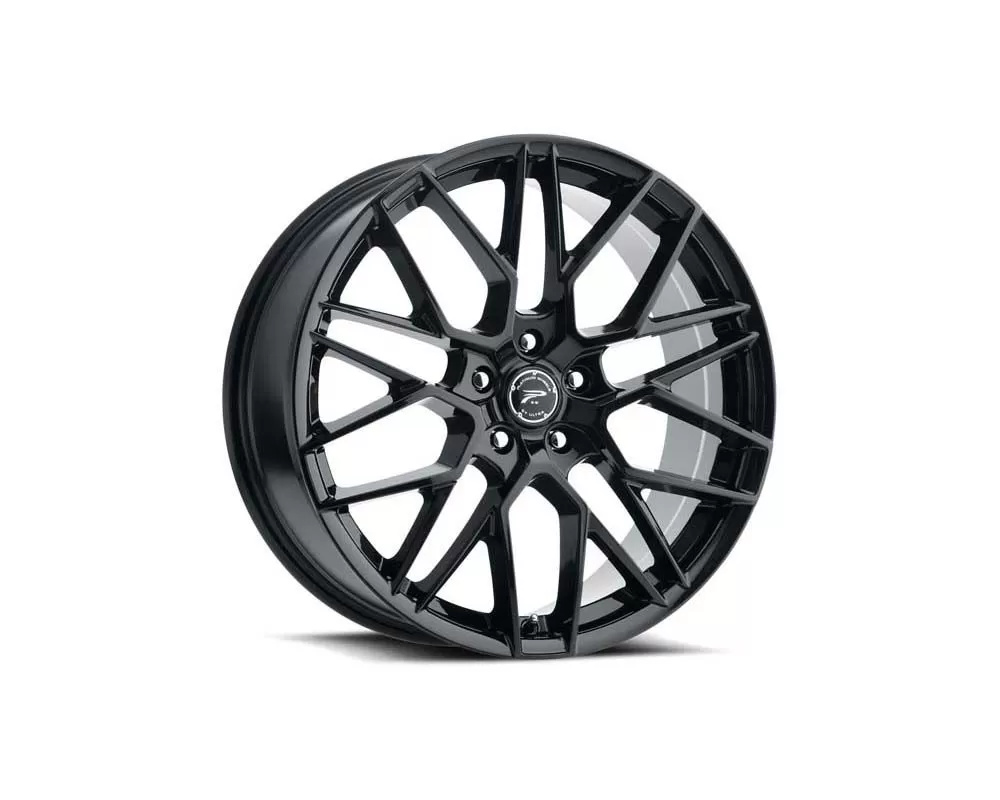 Platinum Wheels 459 Retribution Wheel 17x8 5x108 40mm Gloss Black w/Clear Coat - 459-7831BK+40