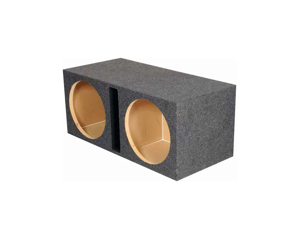 Qpower 2 Hole 15" Vented Woofer Box w/1" MDF Face - QHD215V