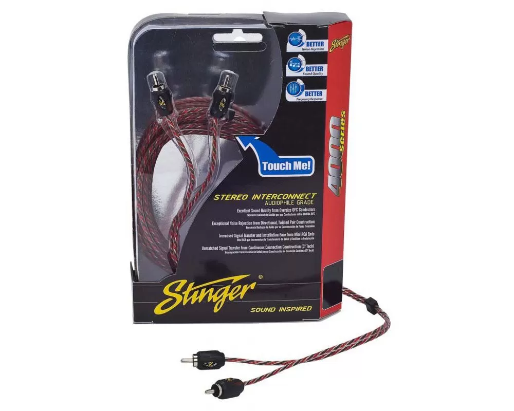 Stinger 12Ft 4000 2Ch RCA's Directional Twisted - SI4212