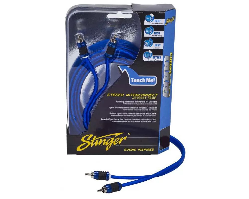 Stinger 17Ft 6000 Series Shielded RCA's Directional Twisted - SI6217