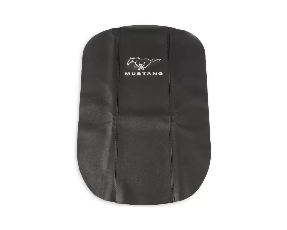 Drake Black Console Pad Cover w/ Mustang Logo Ford Mustang 2005-2009 - 5M3Z-6306024-MV