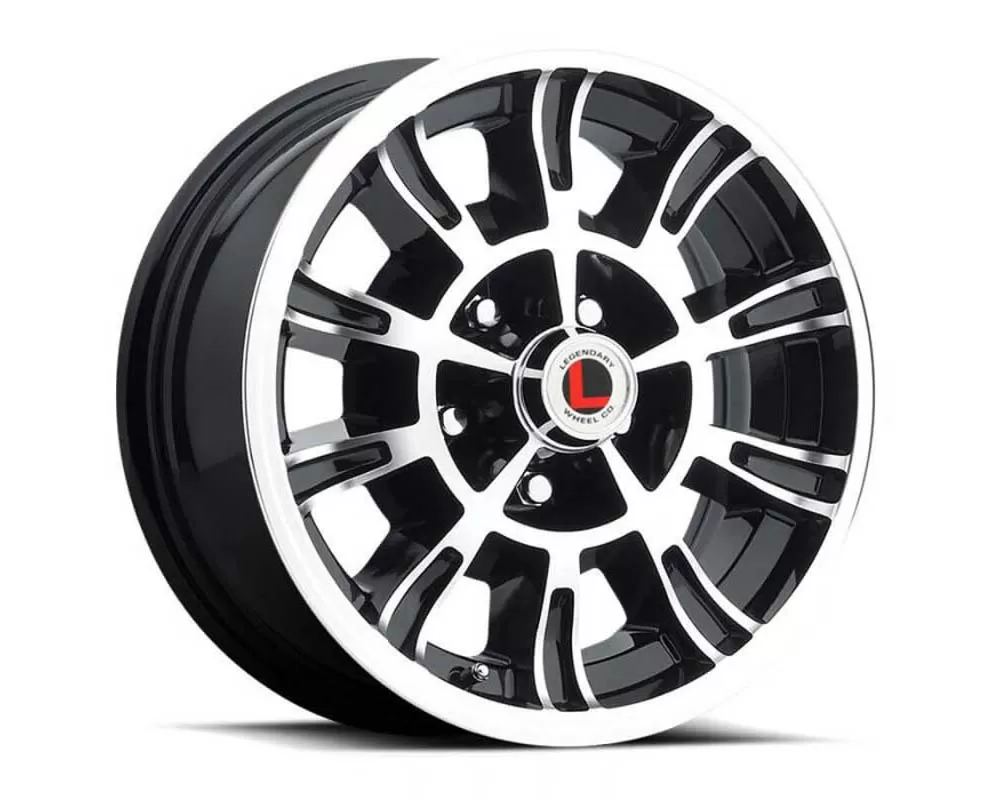Legendary Wheels GT6 Wheel Series 15x7 5x114.3 7mm Black Machined - LW66-50754A