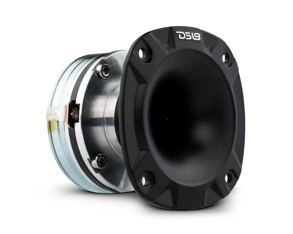 DS18 1" Twist On Throat Neodymium Driver with 1.5" Composite Polyamide Voice Coil Horn - PRO-DRNSC1.5DK