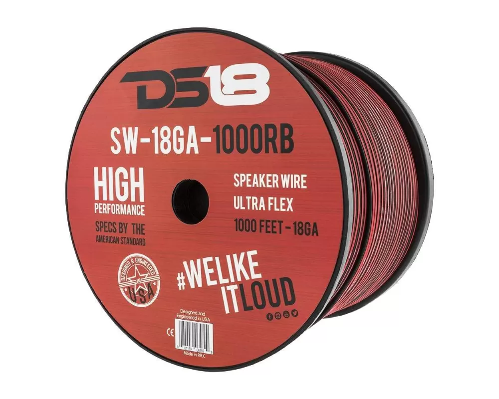 DS18 1000 Feet 18-GA Speaker Wire - SW-18GA-1000RB