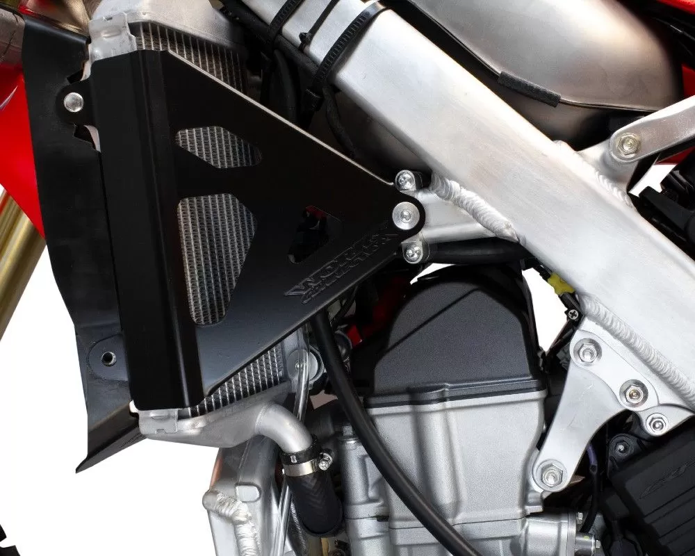 Works Connection Radiator Braces Black Honda CRF450RX | CRF450R 2021 - 18-B710