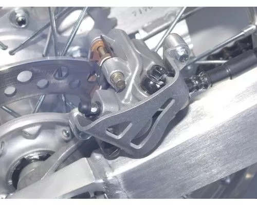 Works Connection Aluminum Rear Caliper Guard Honda 2002-2019 | Kawasaki KLX450R 2008-2012 - 25-014