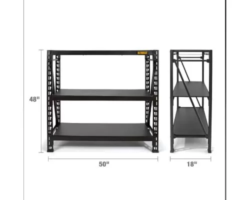 DeWALT 4Ft Industrial 3-Shelf Rack Black - 41658