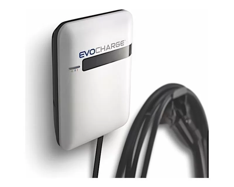 EvoCharge Charging Station Level 2 Single Port w/ 25" Ft Cable|Retractor - EVC3AA0B2A1A1