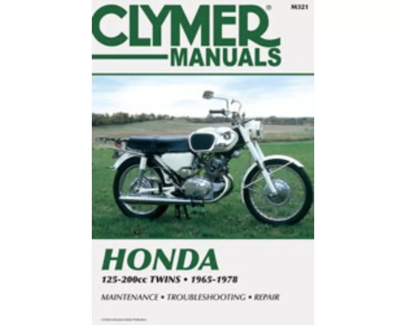 Clymer Repair Manual Honda 125-200CC Twins 1965-1978 - CM321